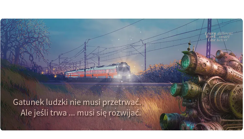 Symboliczny pociąg - metafora rozwoju